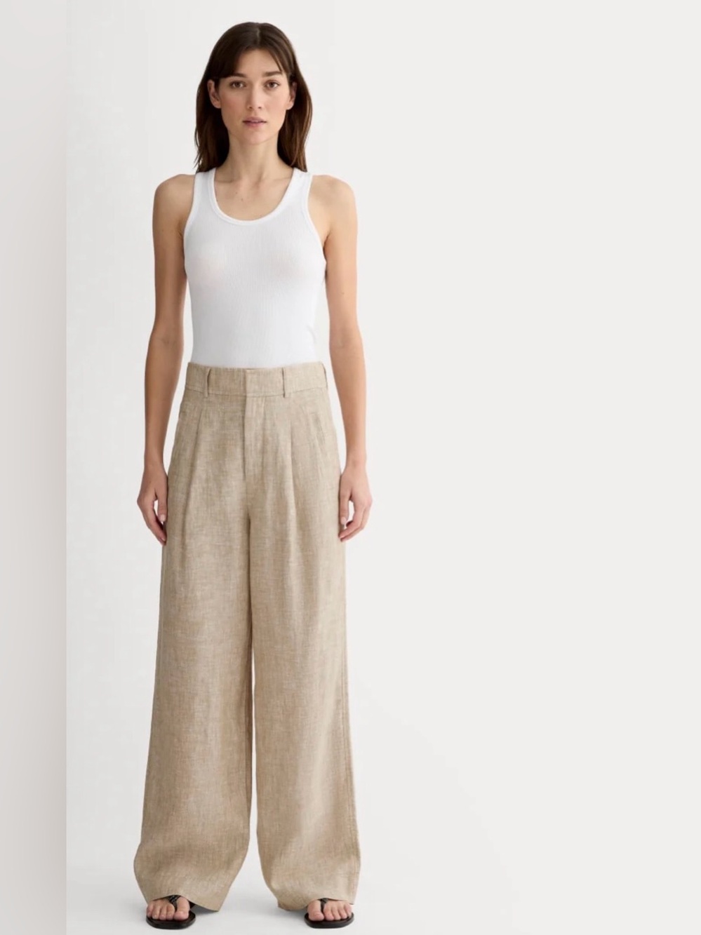 Everlane Wide Leg Linen Pants